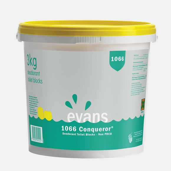 Evans 1066 Conqueror Deodorant Toilet Blocks 3kg