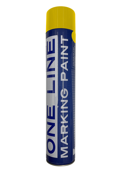 One Line Temporary Linemarker Spray - Yellow