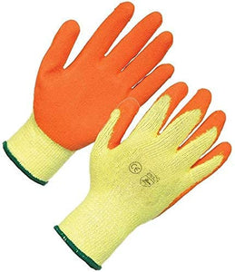 Orange Latex Palm General Safety Gloves - EN388